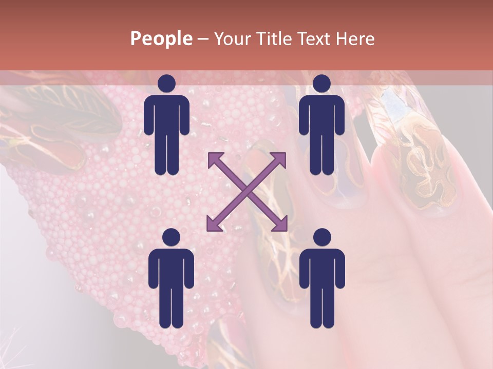 Touching Bead Girls PowerPoint Template