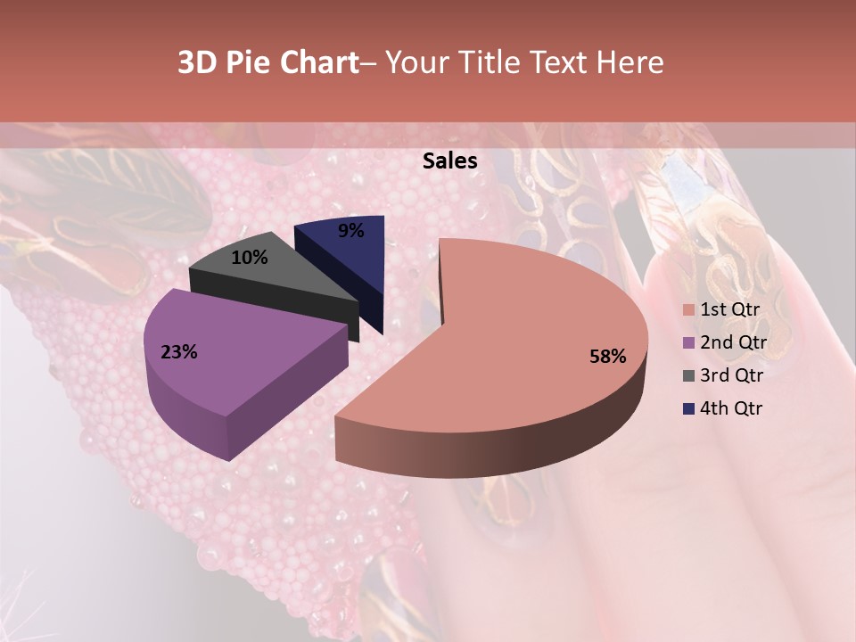 Touching Bead Girls PowerPoint Template