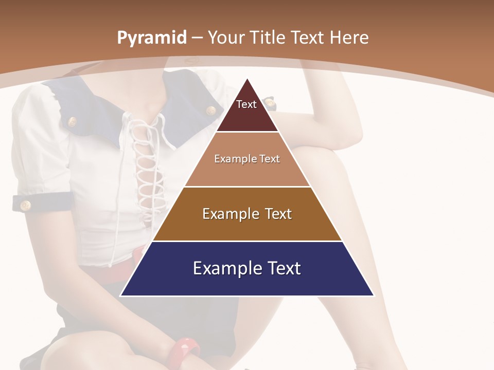 Isolated Glamour Pose PowerPoint Template