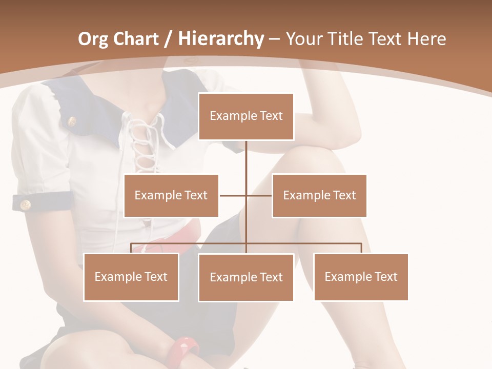 Isolated Glamour Pose PowerPoint Template