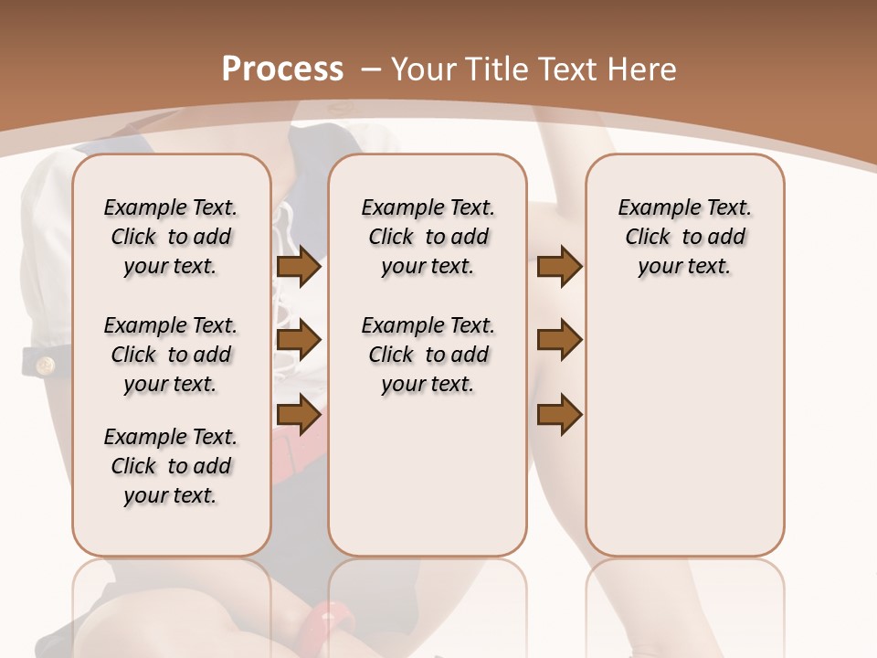 Isolated Glamour Pose PowerPoint Template