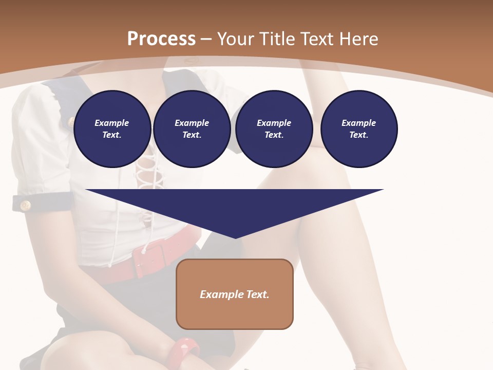 Isolated Glamour Pose PowerPoint Template