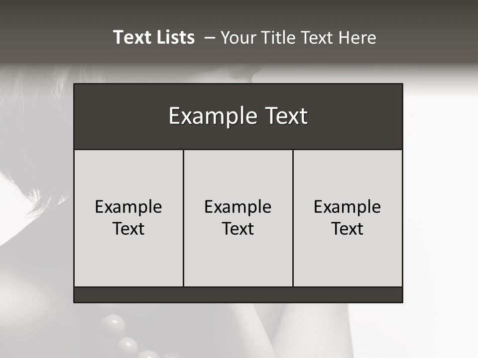 Girl Y Elegance PowerPoint Template