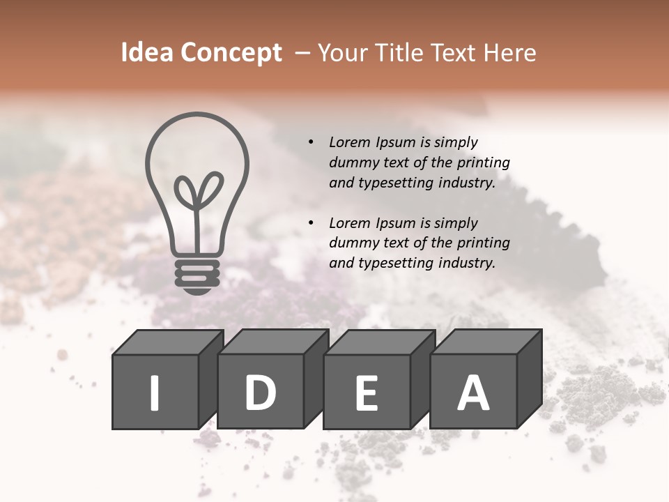 Eyebrow Care Pencil PowerPoint Template