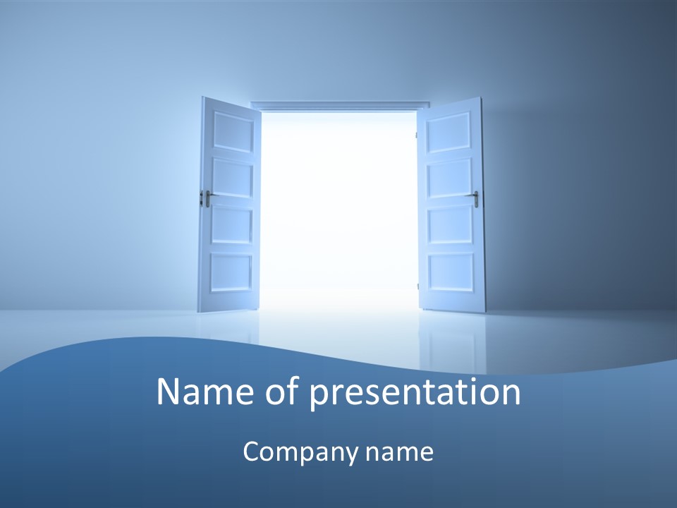 Inside Outside White PowerPoint Template