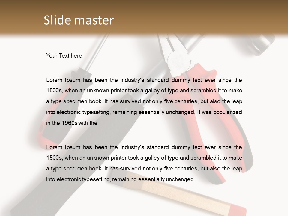 Closeup Object Isolated PowerPoint Template