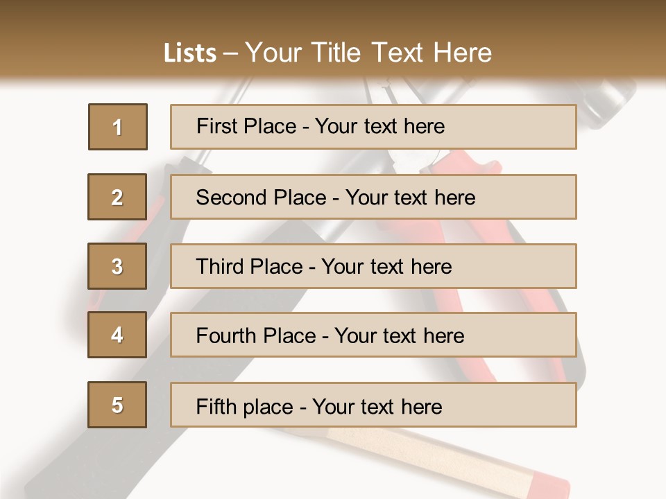 Closeup Object Isolated PowerPoint Template