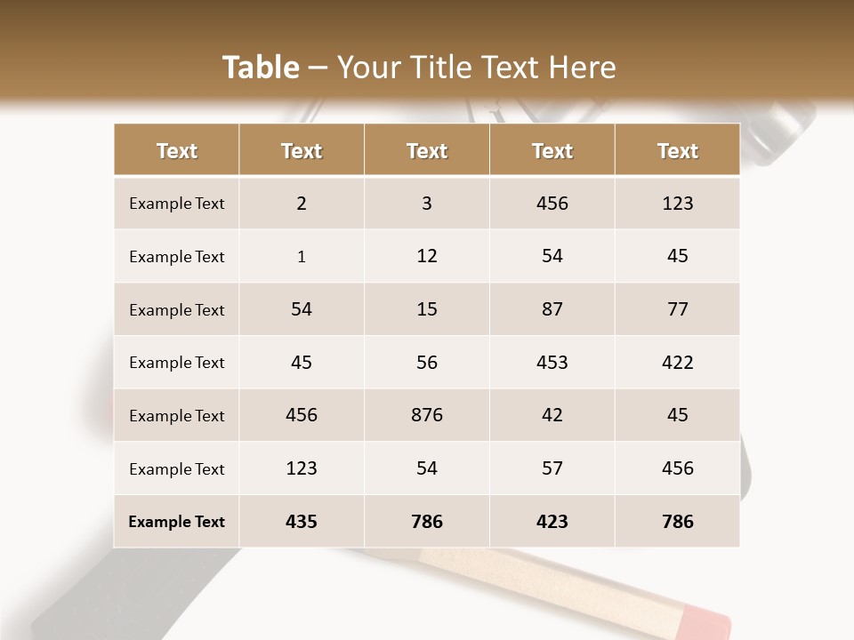 Closeup Object Isolated PowerPoint Template