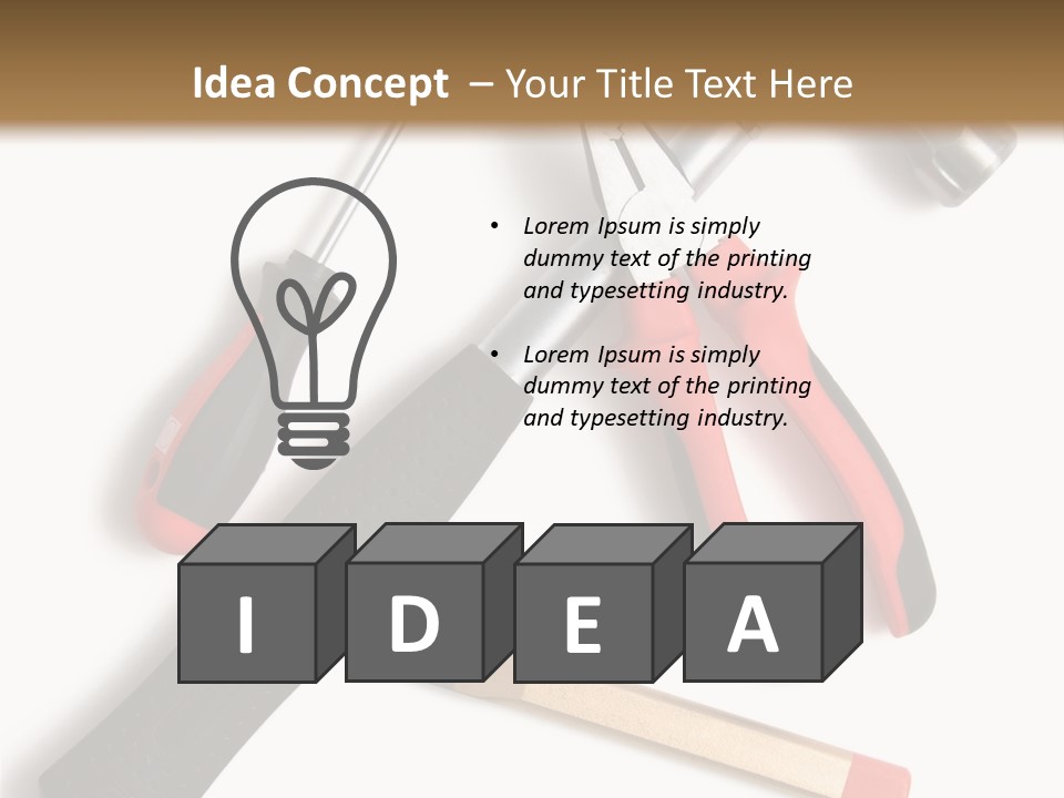 Closeup Object Isolated PowerPoint Template