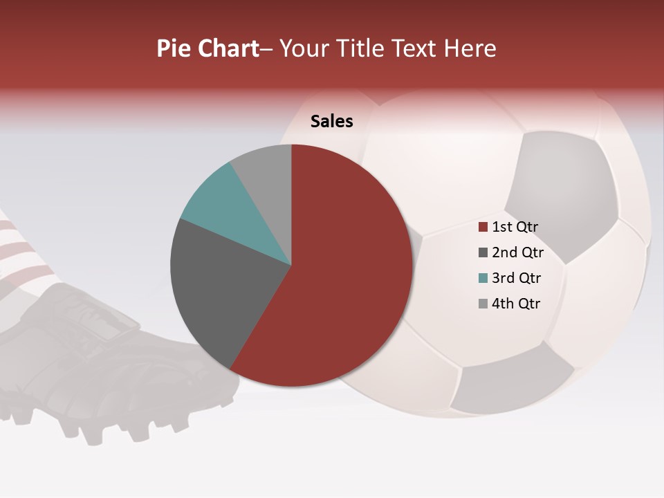 A Soccer Ball And A Soccer Shoe Powerpoint Template PowerPoint Template
