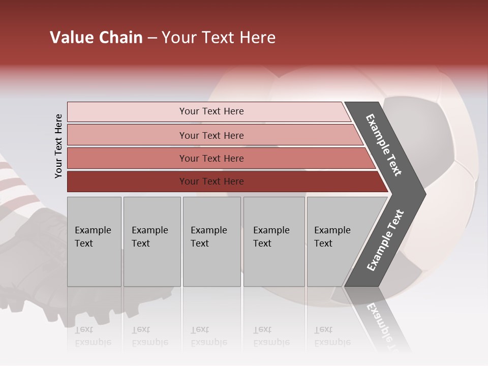A Soccer Ball And A Soccer Shoe Powerpoint Template PowerPoint Template
