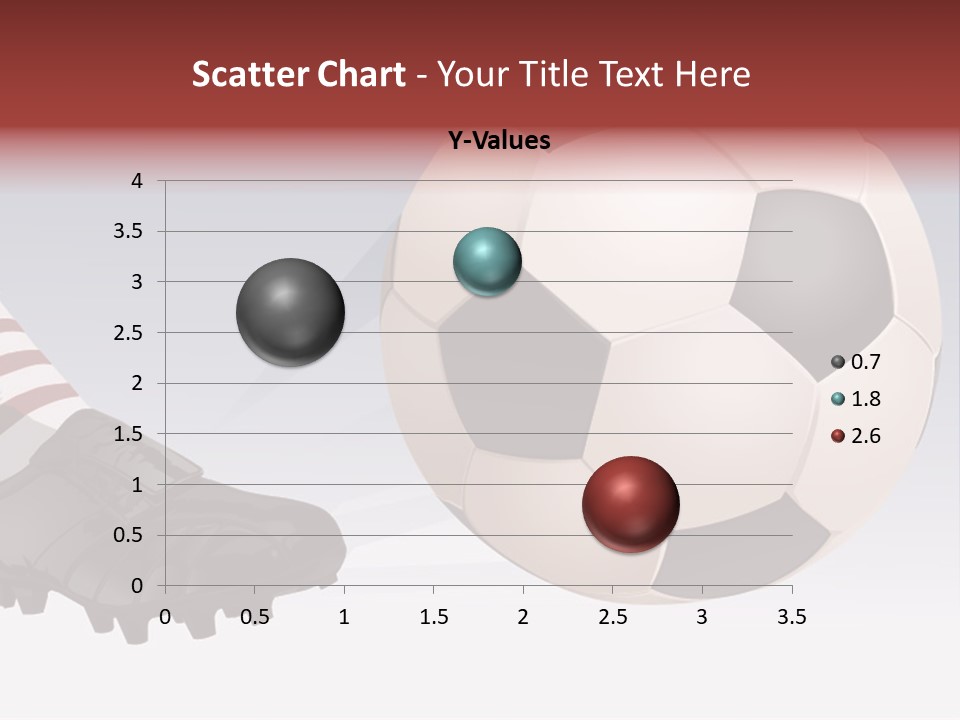 A Soccer Ball And A Soccer Shoe Powerpoint Template PowerPoint Template