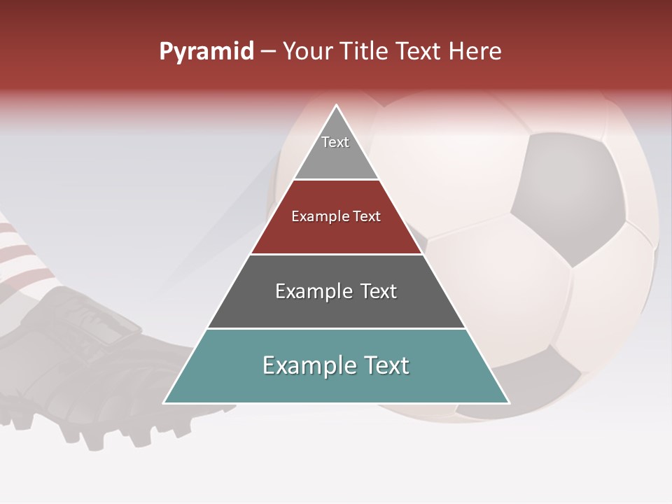 A Soccer Ball And A Soccer Shoe Powerpoint Template PowerPoint Template