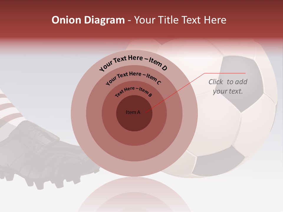 A Soccer Ball And A Soccer Shoe Powerpoint Template PowerPoint Template