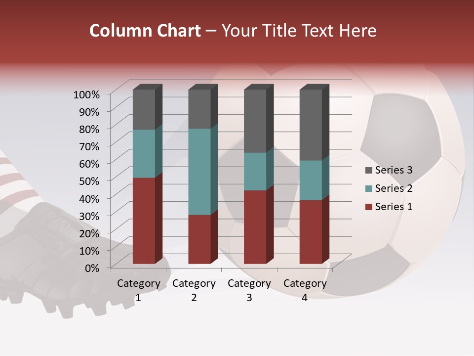 A Soccer Ball And A Soccer Shoe Powerpoint Template PowerPoint Template