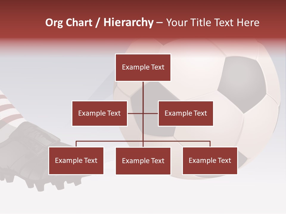A Soccer Ball And A Soccer Shoe Powerpoint Template PowerPoint Template
