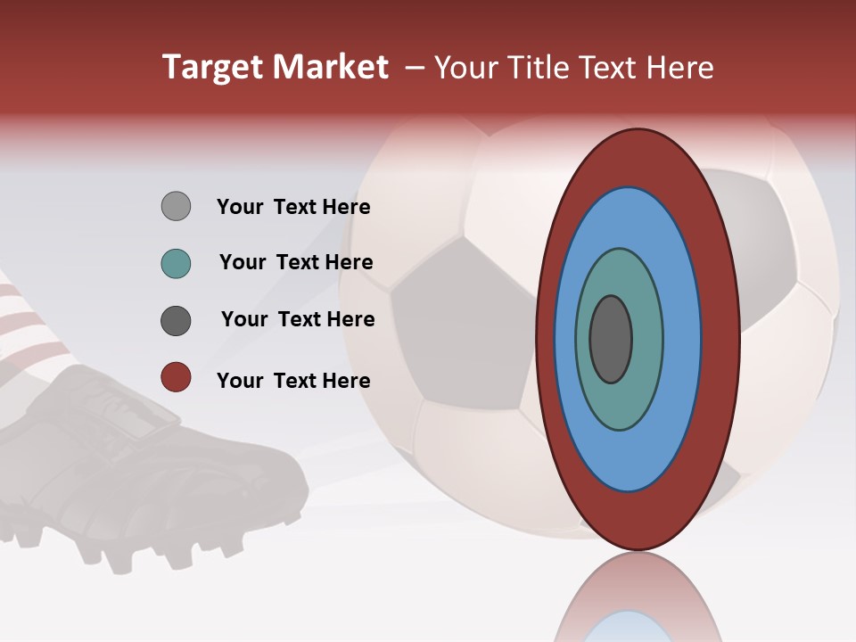 A Soccer Ball And A Soccer Shoe Powerpoint Template PowerPoint Template