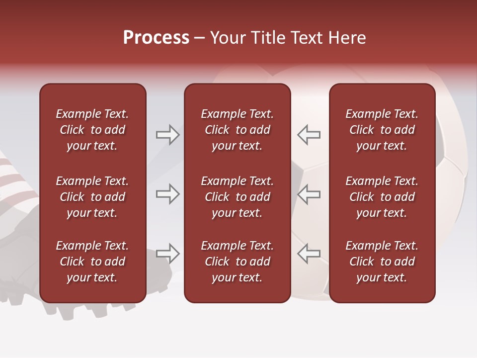 A Soccer Ball And A Soccer Shoe Powerpoint Template PowerPoint Template