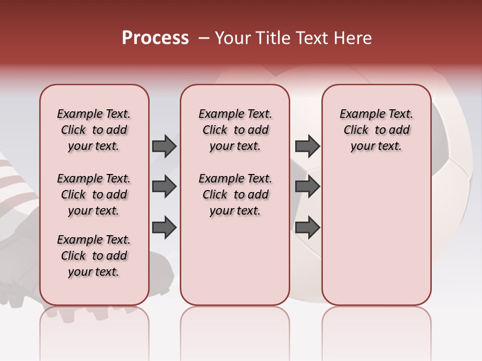 A Soccer Ball And A Soccer Shoe Powerpoint Template PowerPoint Template