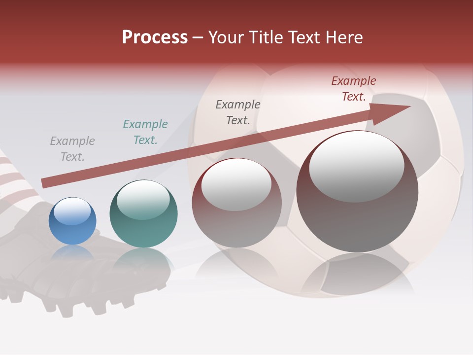 A Soccer Ball And A Soccer Shoe Powerpoint Template PowerPoint Template