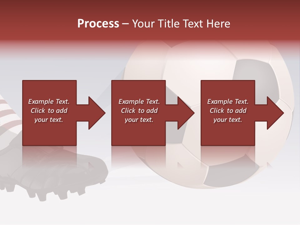 A Soccer Ball And A Soccer Shoe Powerpoint Template PowerPoint Template