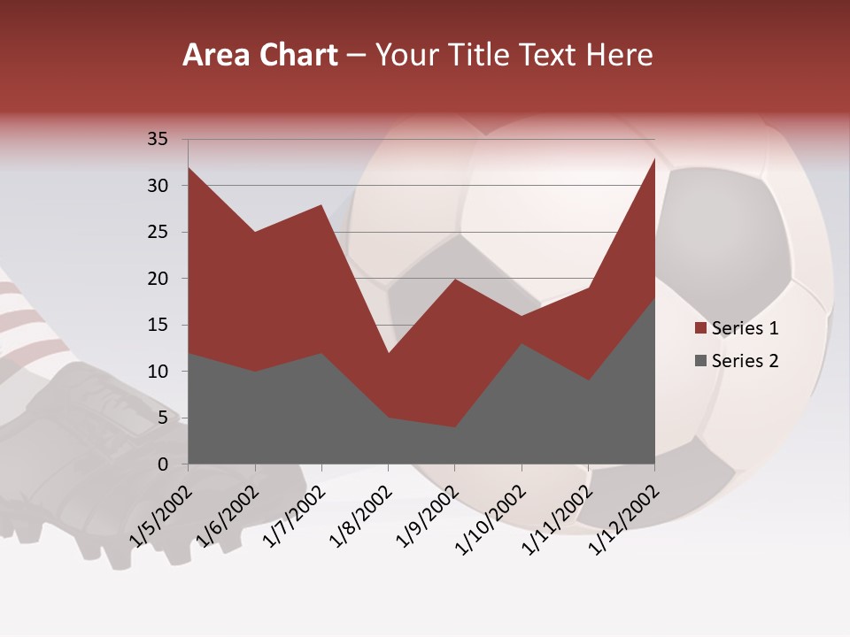 A Soccer Ball And A Soccer Shoe Powerpoint Template PowerPoint Template