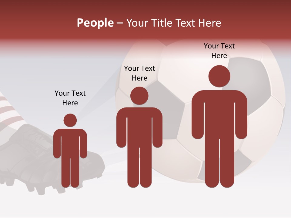 A Soccer Ball And A Soccer Shoe Powerpoint Template PowerPoint Template