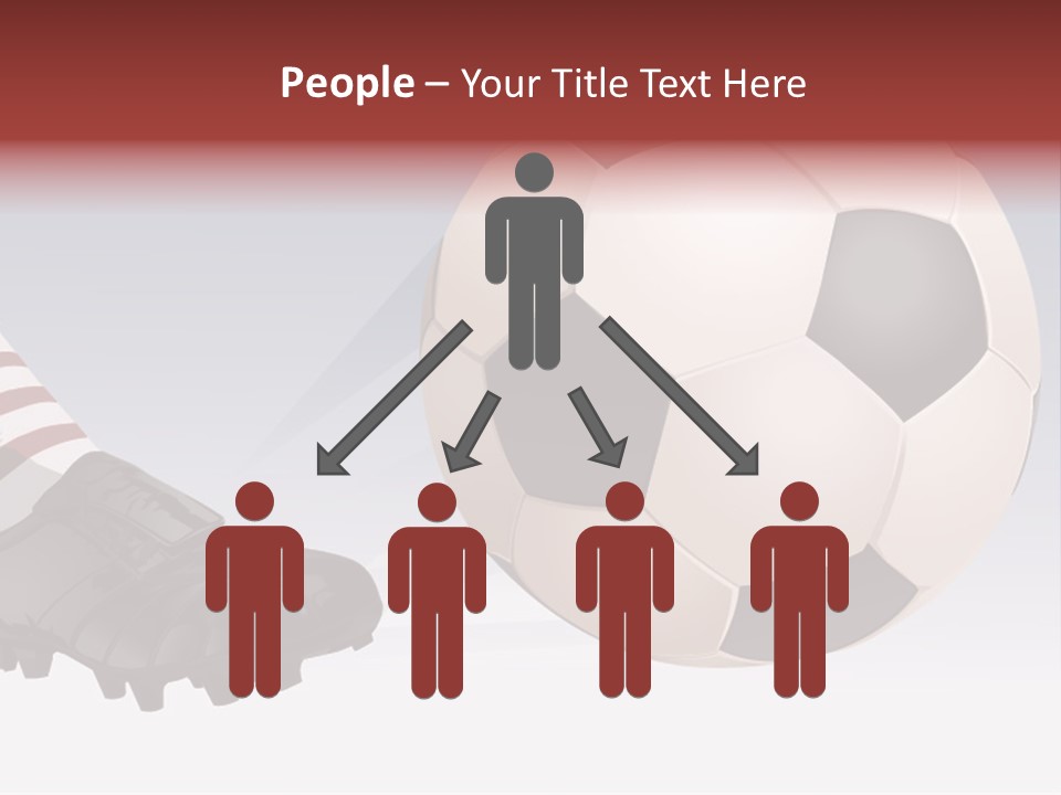 A Soccer Ball And A Soccer Shoe Powerpoint Template PowerPoint Template