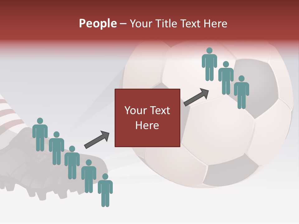 A Soccer Ball And A Soccer Shoe Powerpoint Template PowerPoint Template