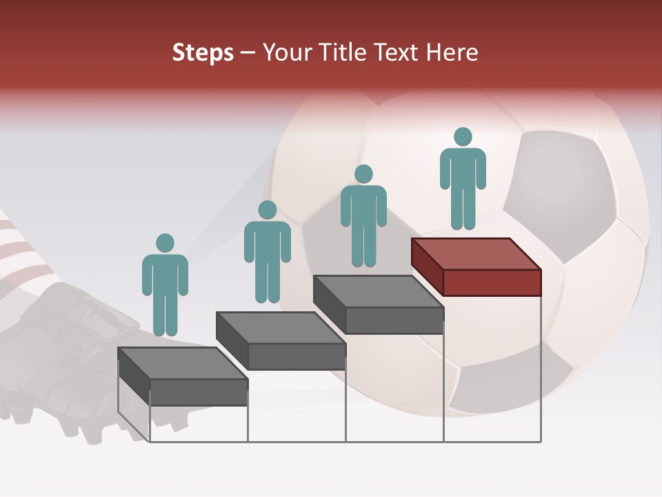 A Soccer Ball And A Soccer Shoe Powerpoint Template PowerPoint Template