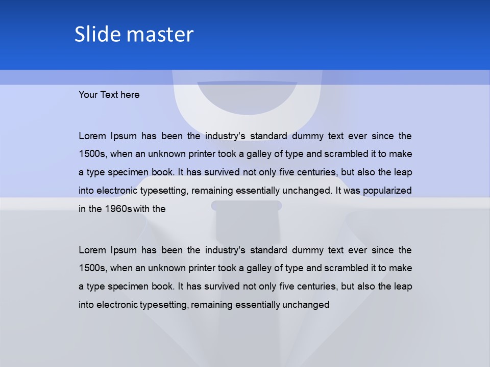 Tie Illustration Figure PowerPoint Template