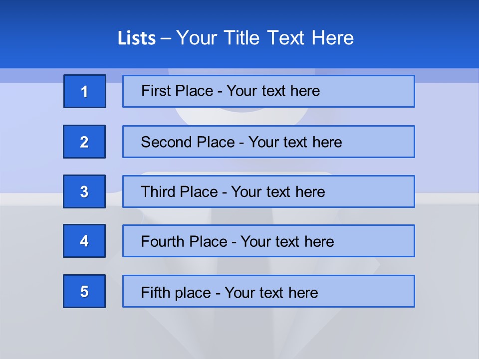 Tie Illustration Figure PowerPoint Template