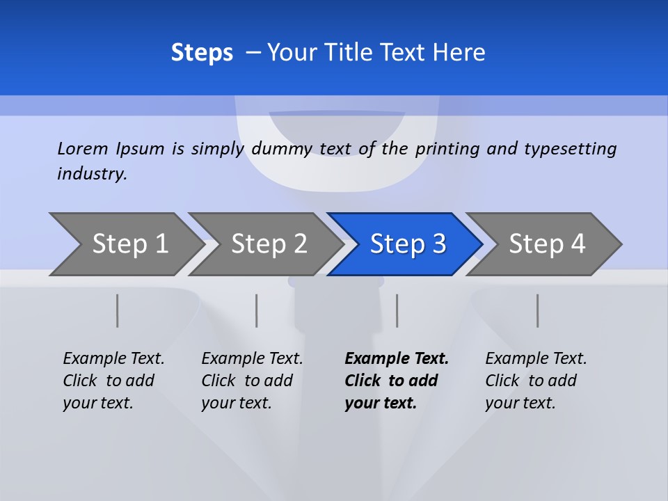 Tie Illustration Figure PowerPoint Template