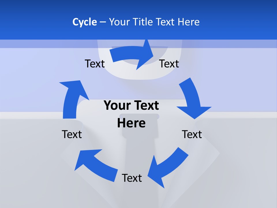 Tie Illustration Figure PowerPoint Template