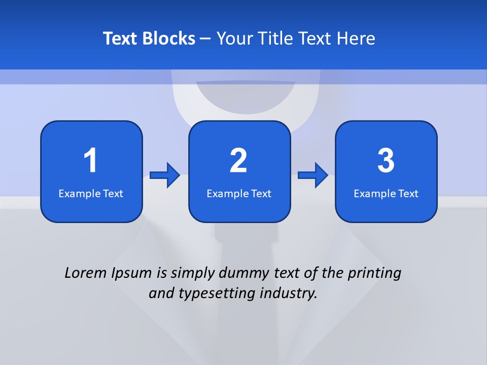 Tie Illustration Figure PowerPoint Template