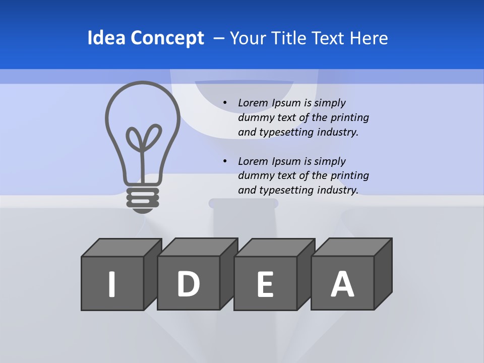 Tie Illustration Figure PowerPoint Template