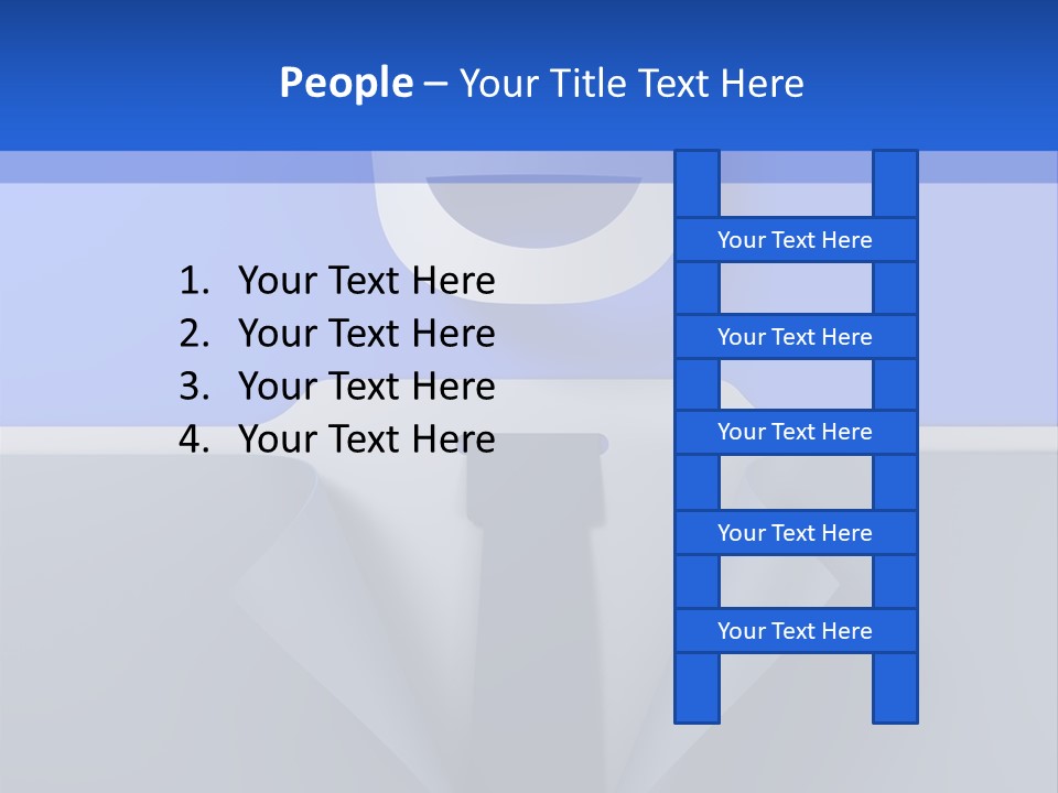 Tie Illustration Figure PowerPoint Template