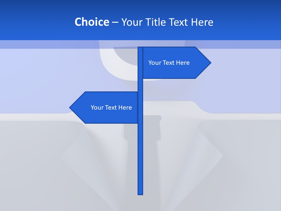 Tie Illustration Figure PowerPoint Template