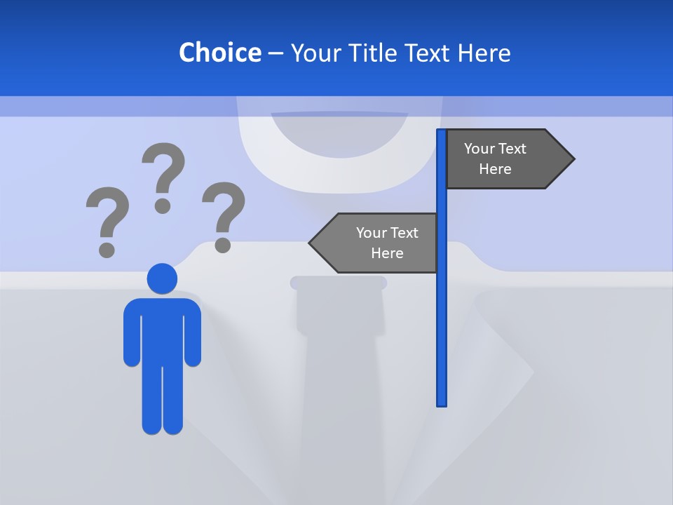 Tie Illustration Figure PowerPoint Template