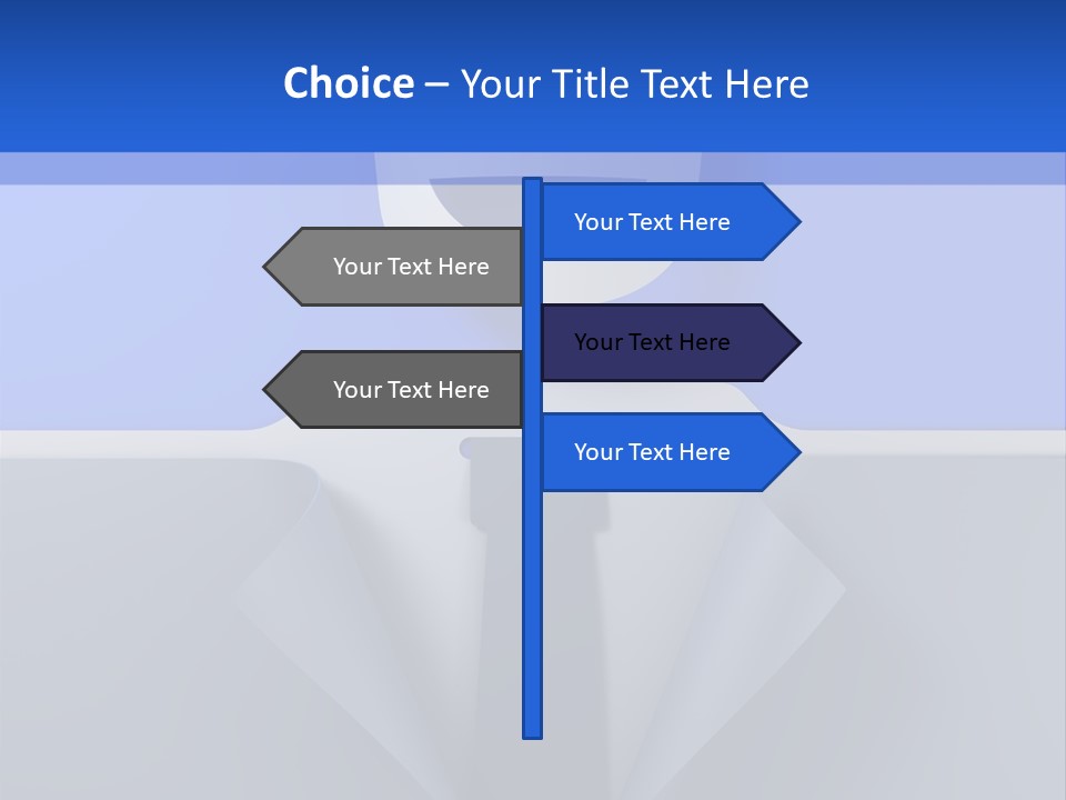 Tie Illustration Figure PowerPoint Template