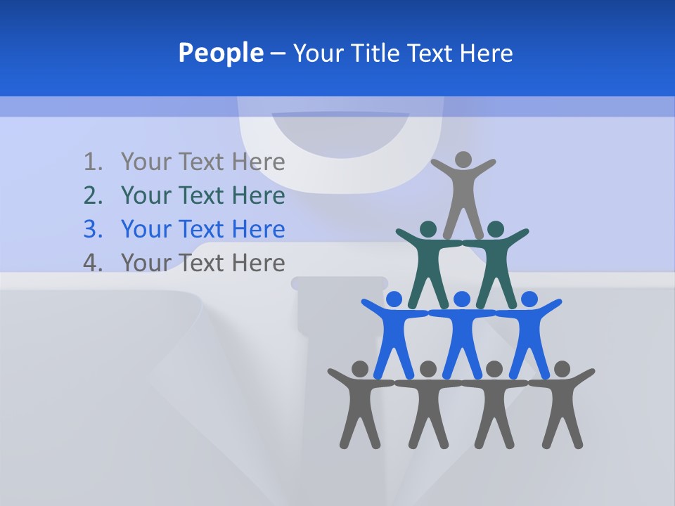 Tie Illustration Figure PowerPoint Template