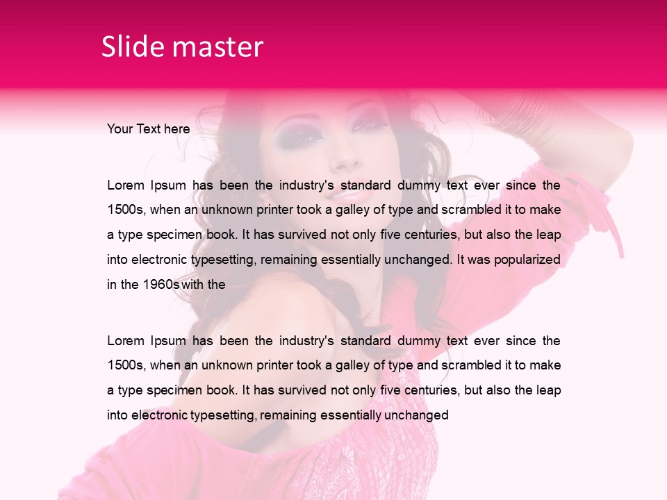 Eyeshadow  Charm PowerPoint Template