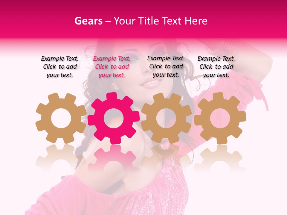 Eyeshadow  Charm PowerPoint Template