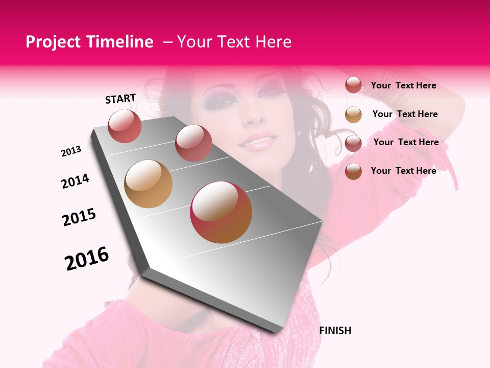 Eyeshadow  Charm PowerPoint Template