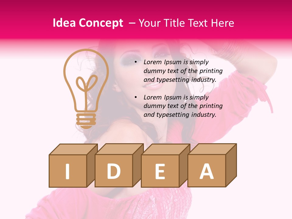 Eyeshadow  Charm PowerPoint Template