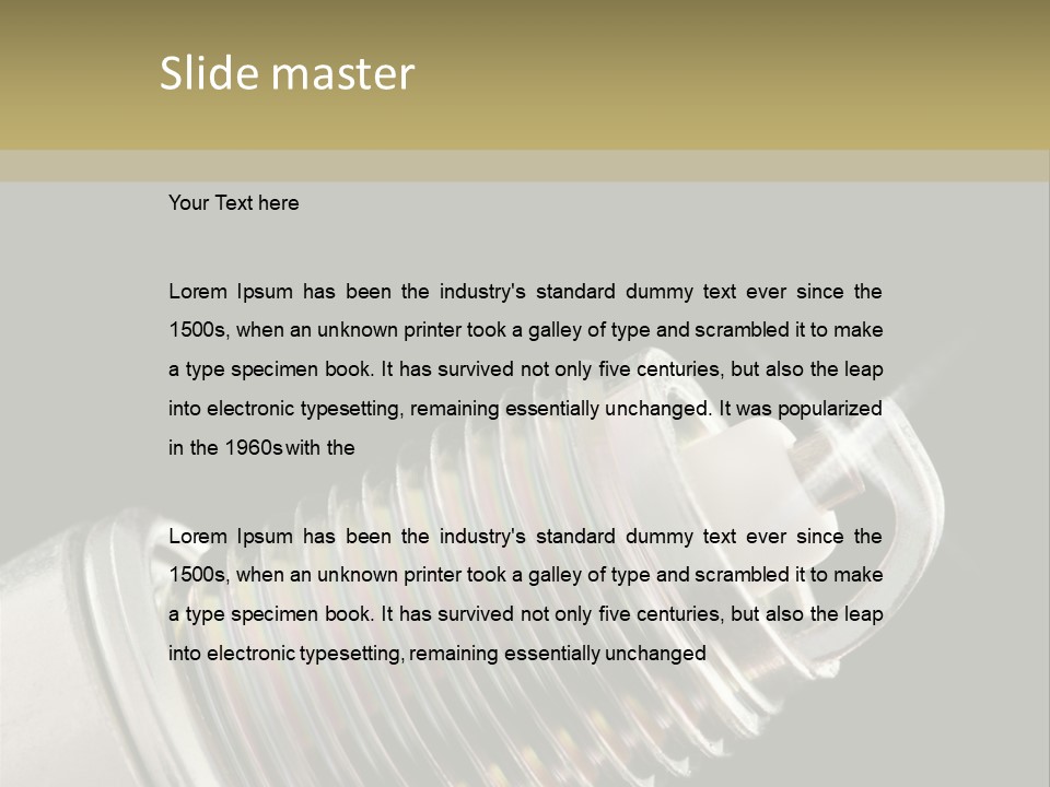 Metal Shine Closeup PowerPoint Template