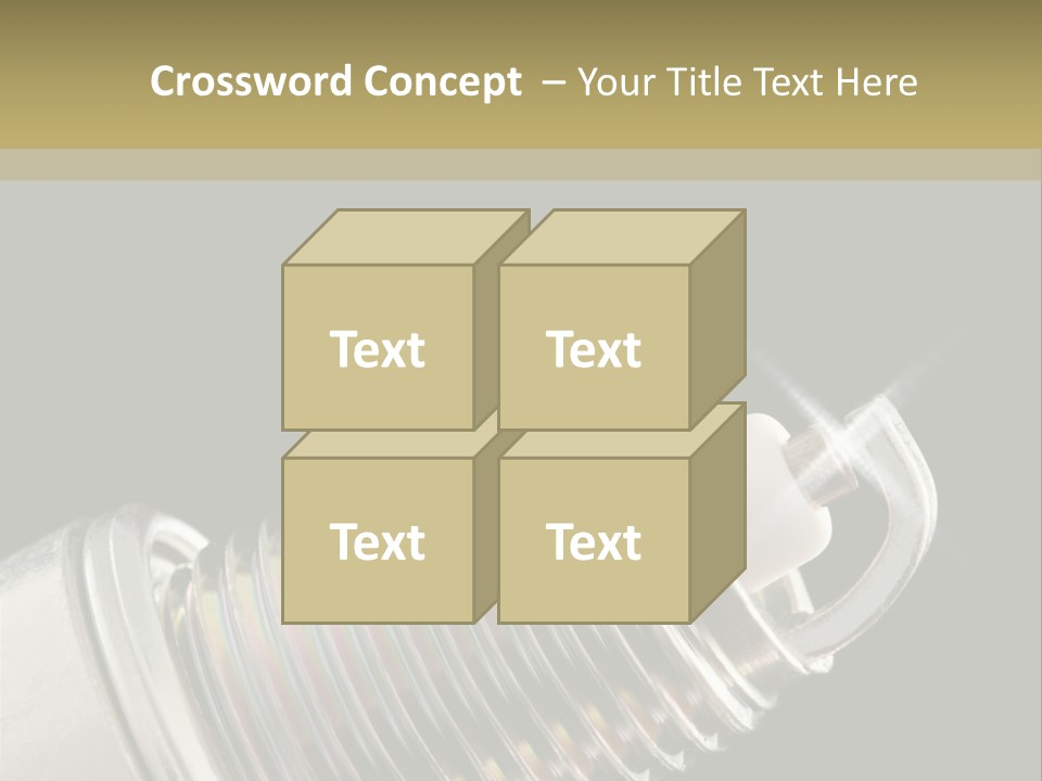 Metal Shine Closeup PowerPoint Template