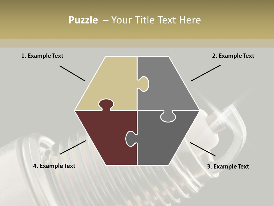 Metal Shine Closeup PowerPoint Template