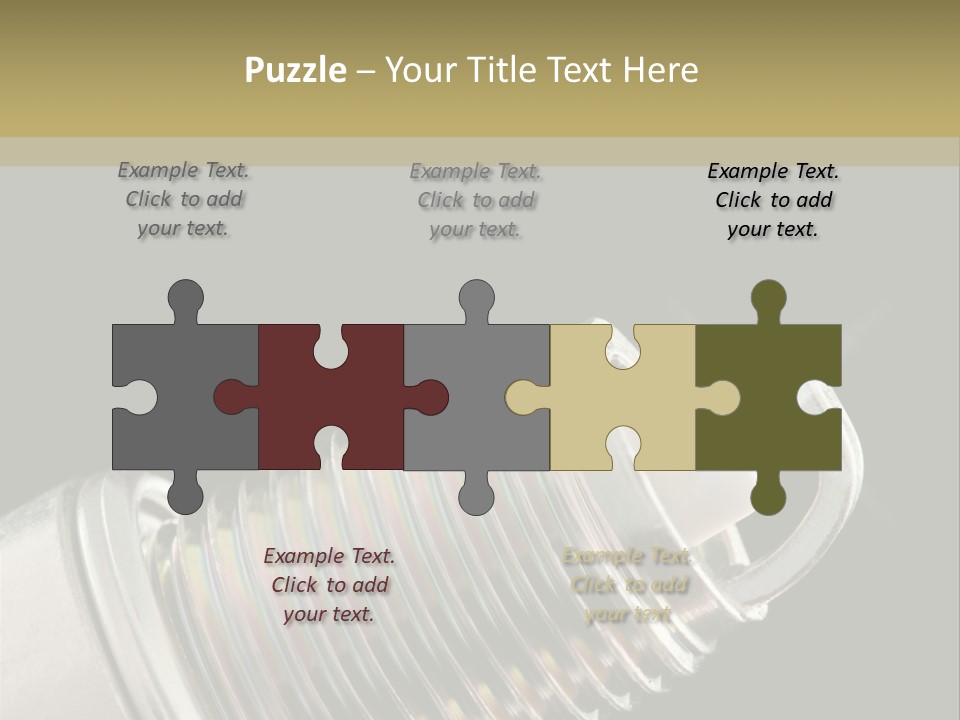 Metal Shine Closeup PowerPoint Template