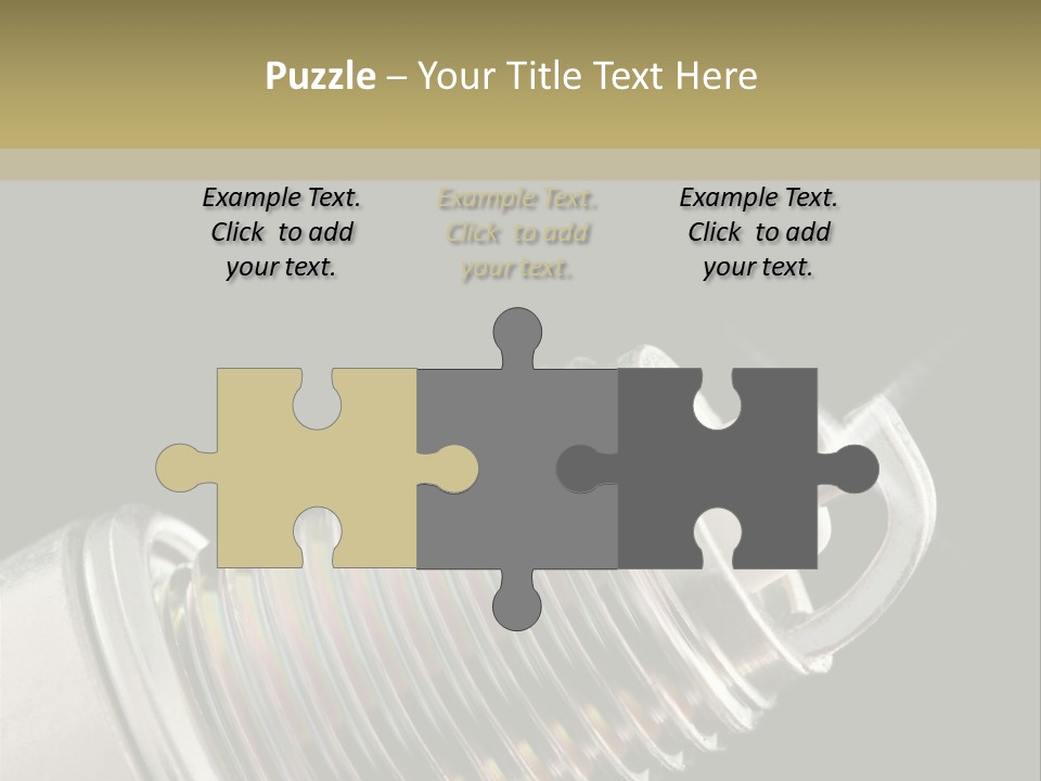 Metal Shine Closeup PowerPoint Template